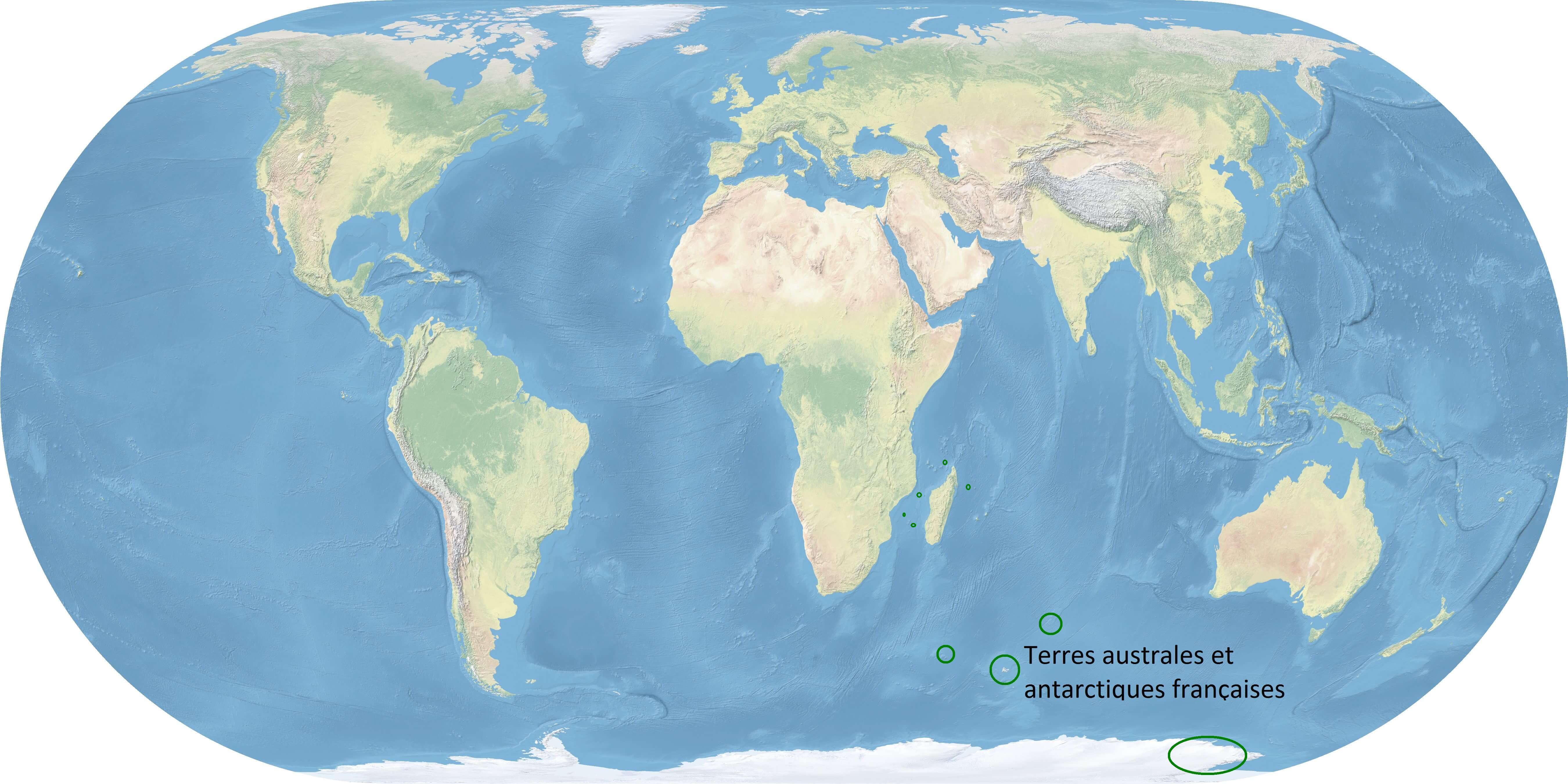 Terres australes et antarctiques françaises Franske antarktiske og australske områder